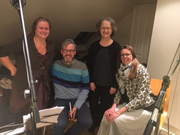 Photos from Hetty Feather recording sessions